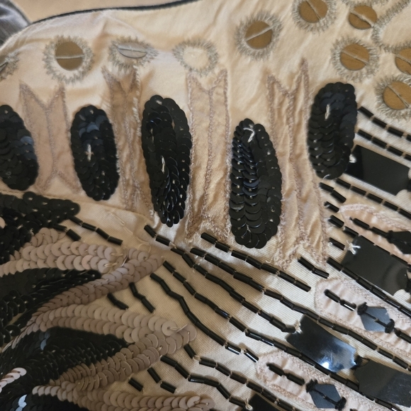 Bebe Collection Tribal Beaded Sleeveless Dress M - Picture 8 of 9